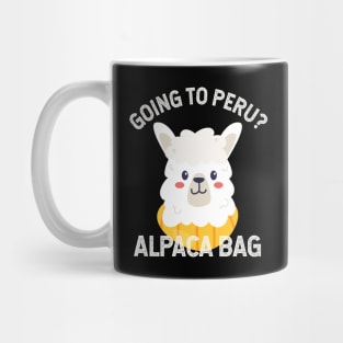 Going to Peru? Alpaca bag Mug